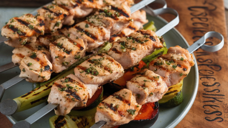 Garlic Parmesan Chicken Skewers – The Flavor Bomb