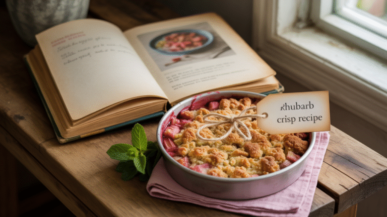 Rhubarb Crisp Recipe – Classic Spring Dessert Made Easy in 50 Minutes