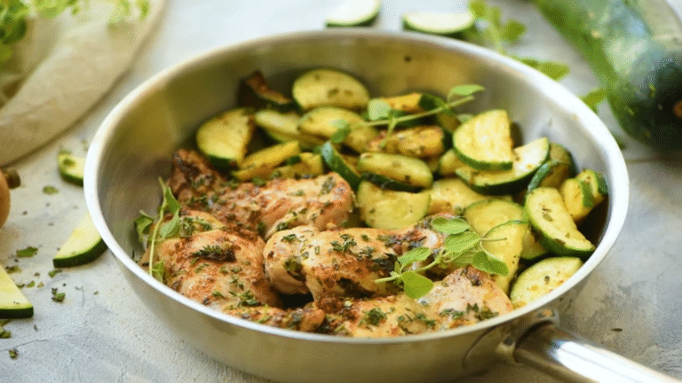 Chicken Zucchini Skillet Magic – Quick, Juicy, and Packed with Flavor!