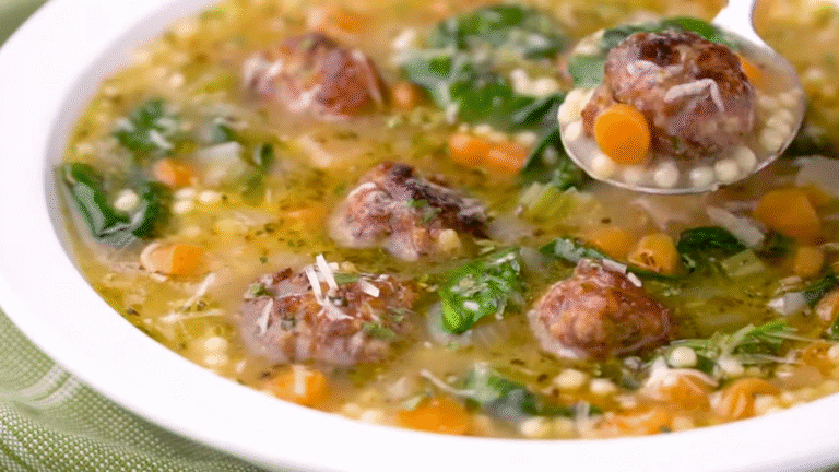 Italian Wedding Soup Recipe You’ll Fall in Love With – Cozy, Flavorful, and Comfort in a Bowl
