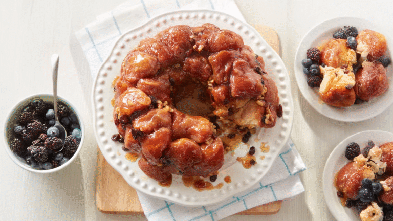 Gooey Pull-Apart Monkey Bread with Canned Biscuits