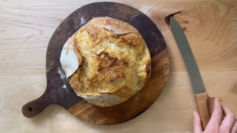 Best Homemade Sourdough Bread Recipe (Crispy Outside, Soft Inside!)