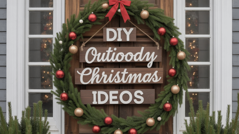 24 DIY Outdoor Christmas Decor Ideas You’ll Fall in Love With This Holiday Season