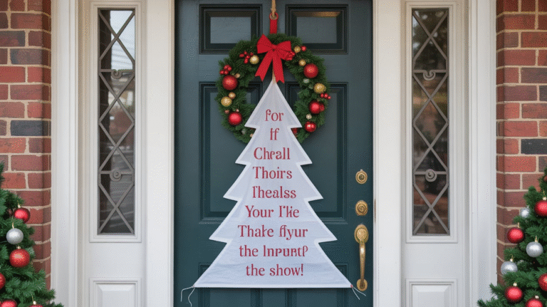20 Christmas Door Hanger Ideas That’ll Make Your Front Door Steal the Show
